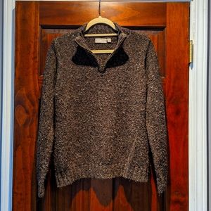 Soft front zip sweater